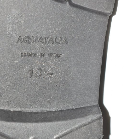 AQUATALIA MAGNOLIA WEATHERPROOF TALL BOOT FUR SUEDE BLACK 10.5 (P18) - Picture 9 of 10